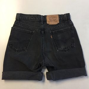 RARE Orange Tag 550 Levi's Vintage Black Shorts